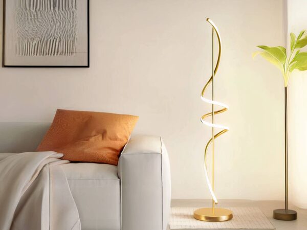 Lampadaire LED créatif spirale