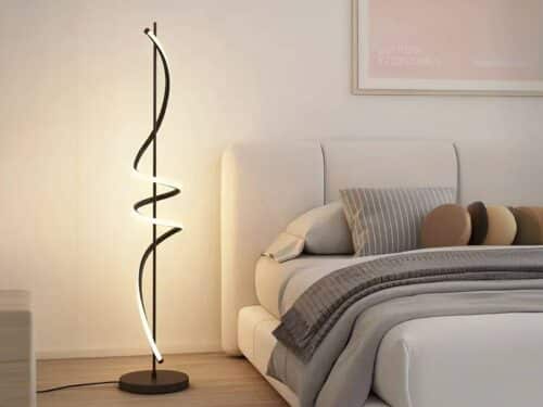 Lampadaire LED créatif spirale