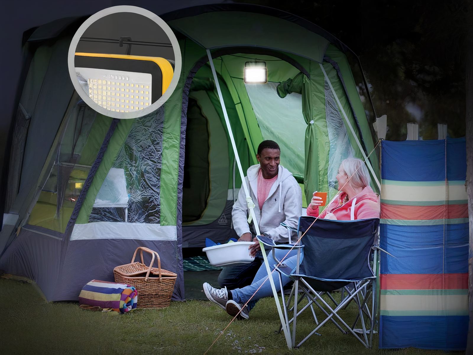 Lampe de travail LED à batterie avec poignée