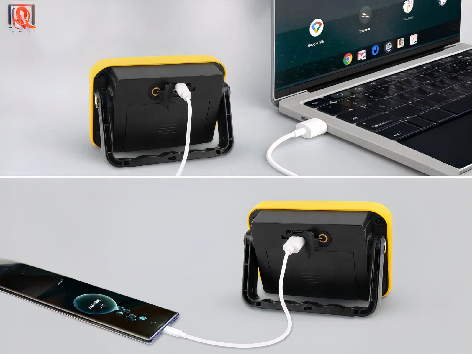 Lampe de travail LED à batterie avec poignée