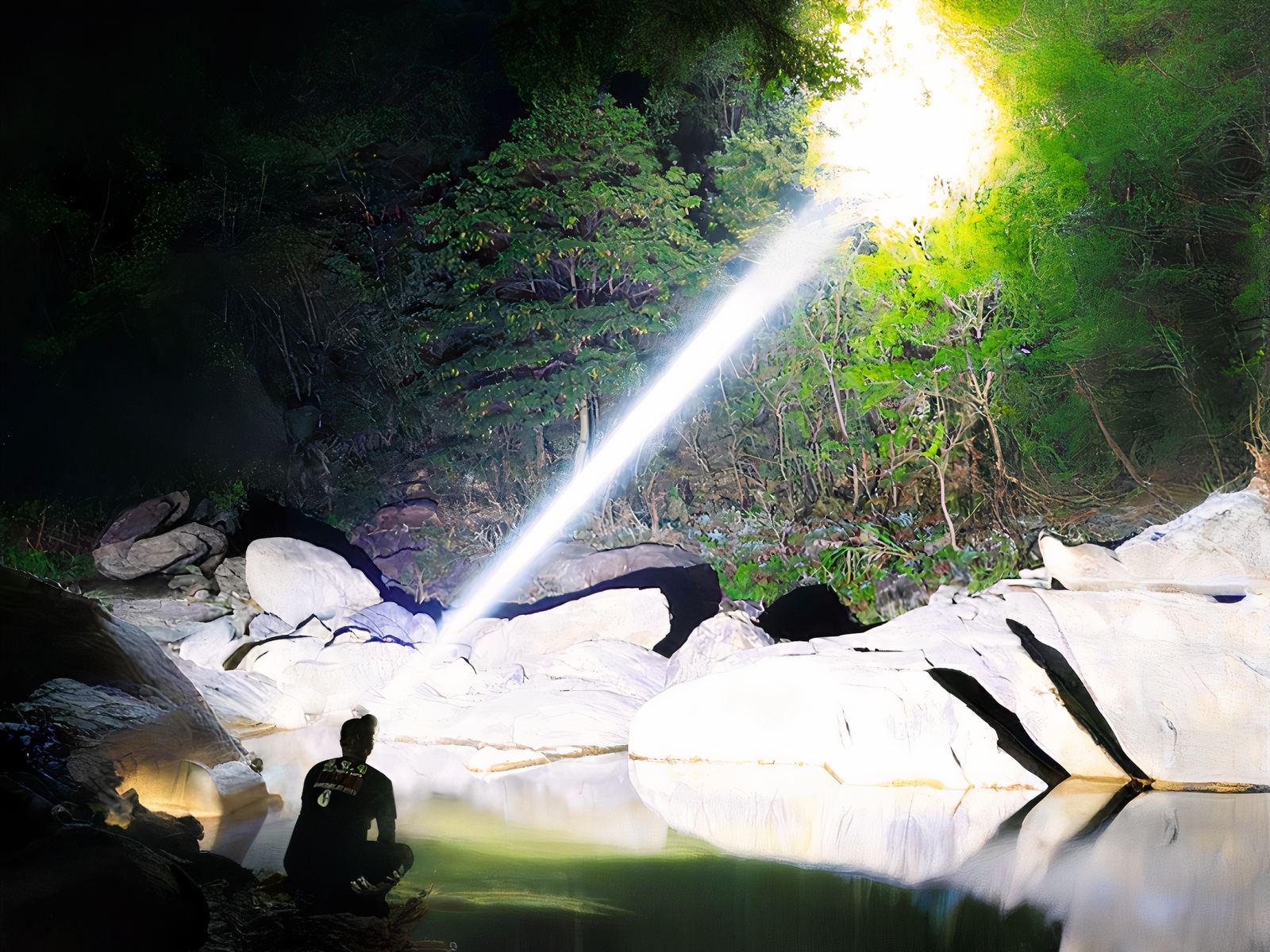 Lampe frontale LED esthétique et ultra-puissante