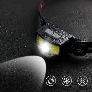 Lampe frontale LED étanche et puissante