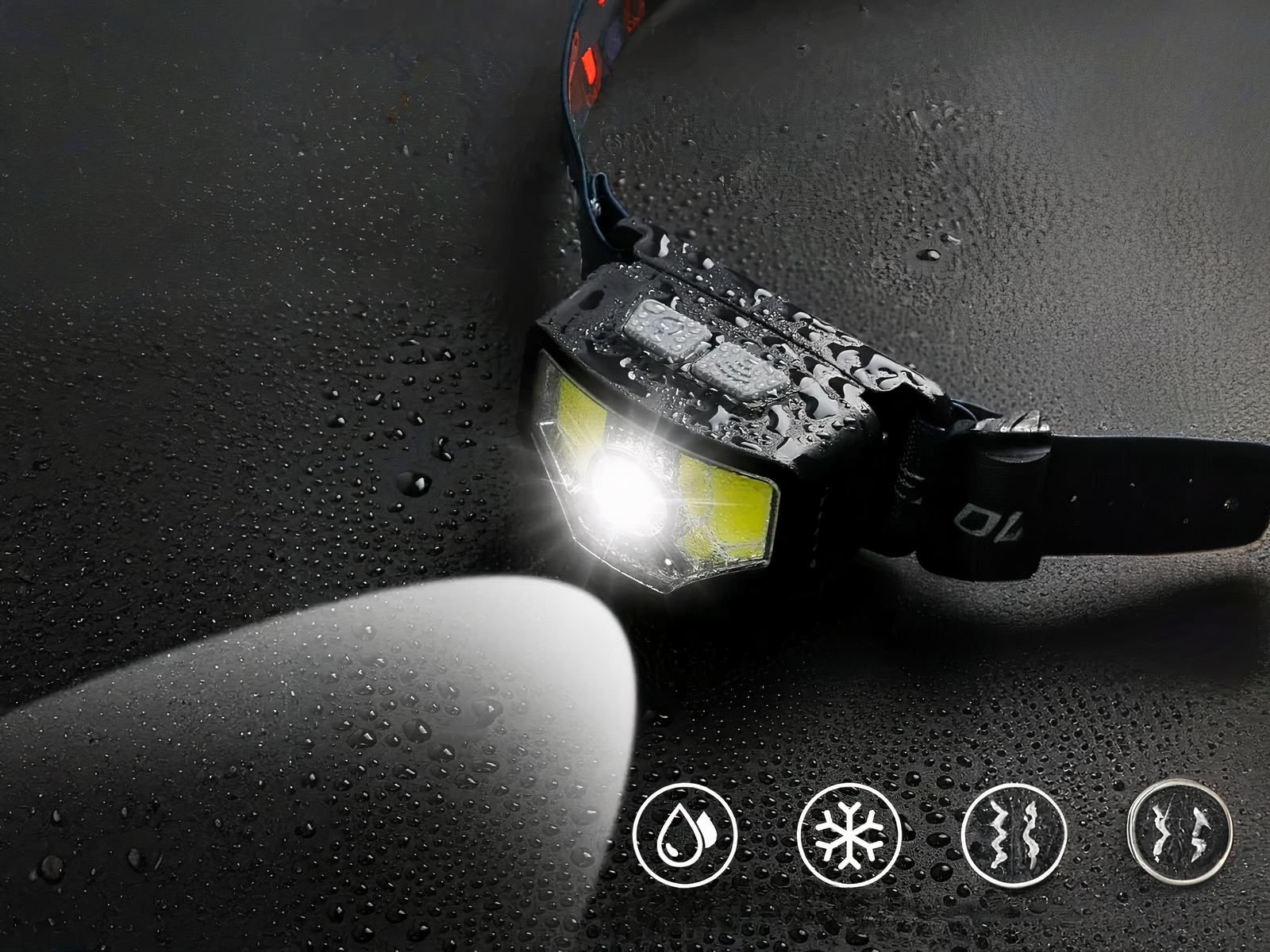 Lampe frontale LED étanche et puissante Lampe frontale LED étanche et puissante