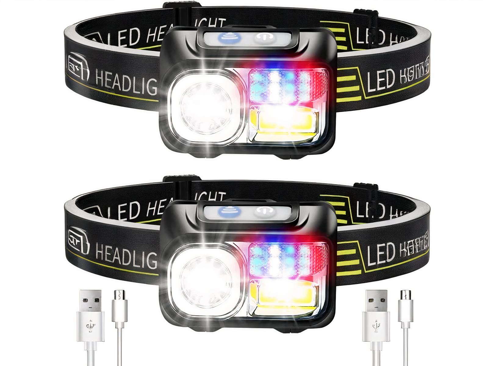 Lampe frontale LED flexible à luminosité réglable