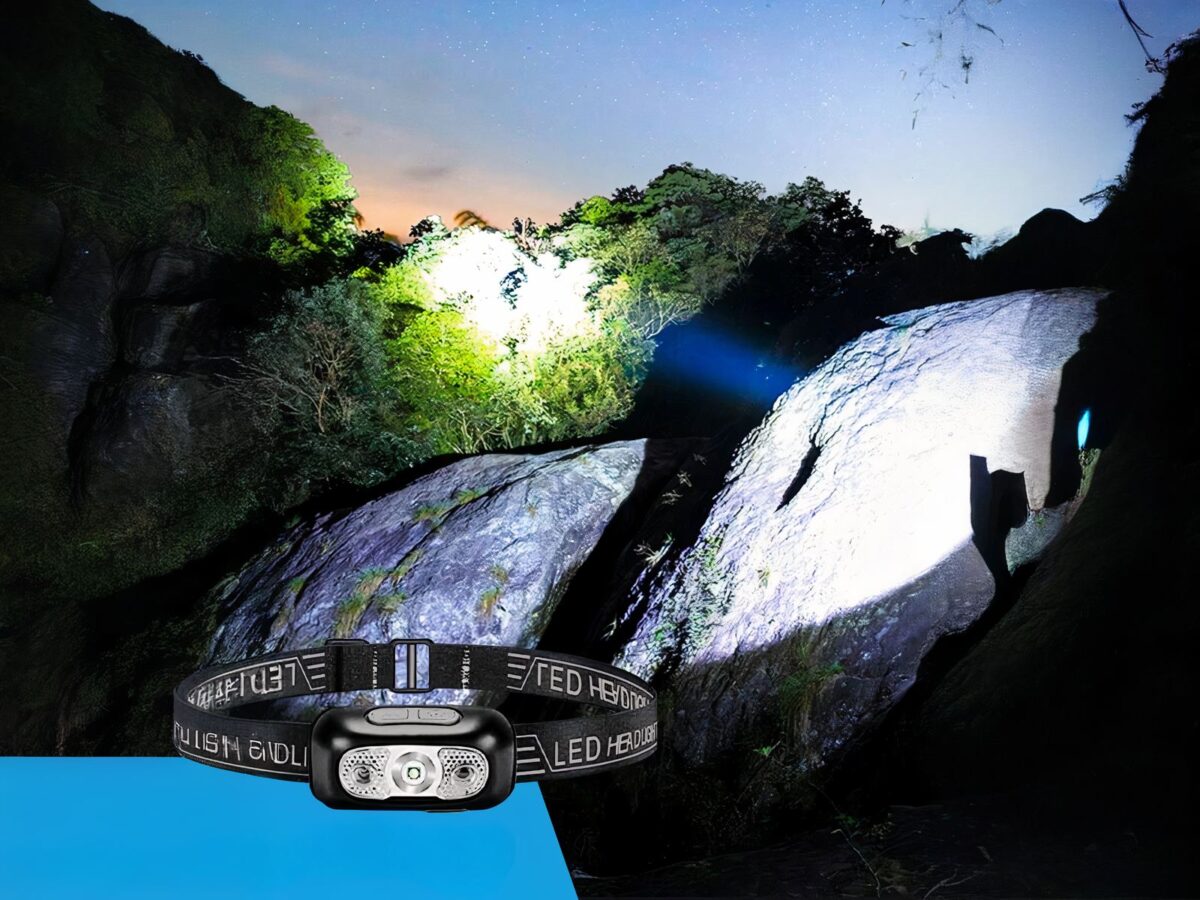 Lampe frontale LED légère et confortable