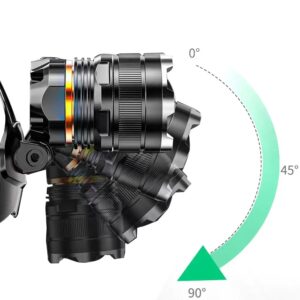 Lampe torche LED pratique et réglable