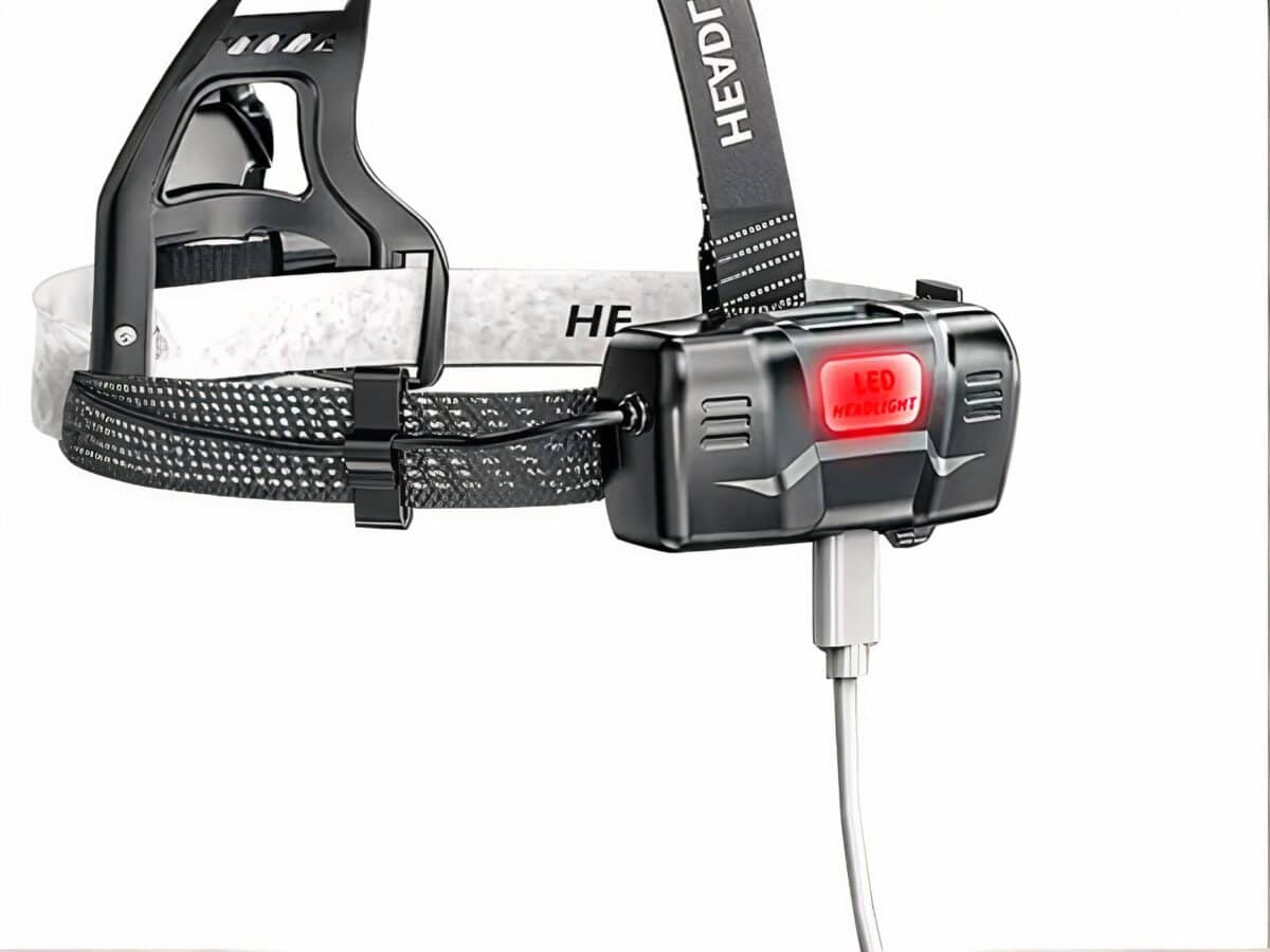 Lampe frontale LED pratique et réglable