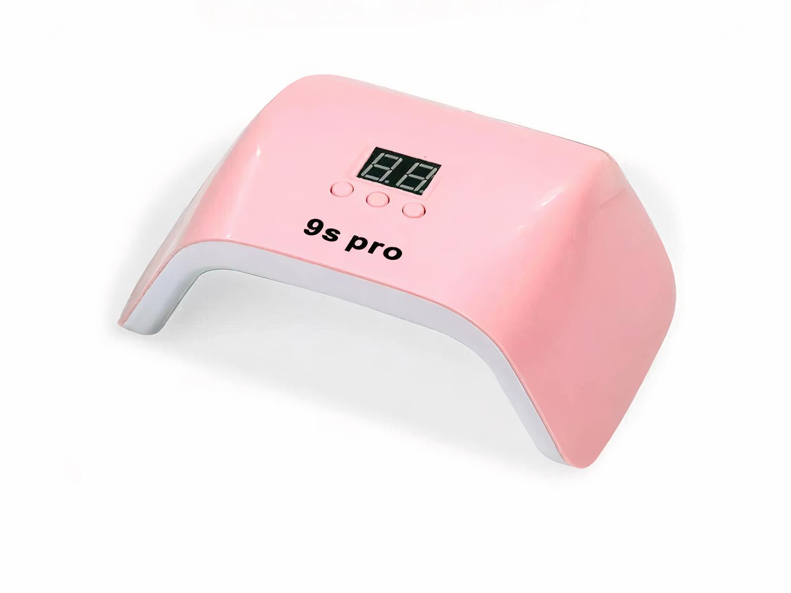 Lampe LED ongle rose compacte et puissante