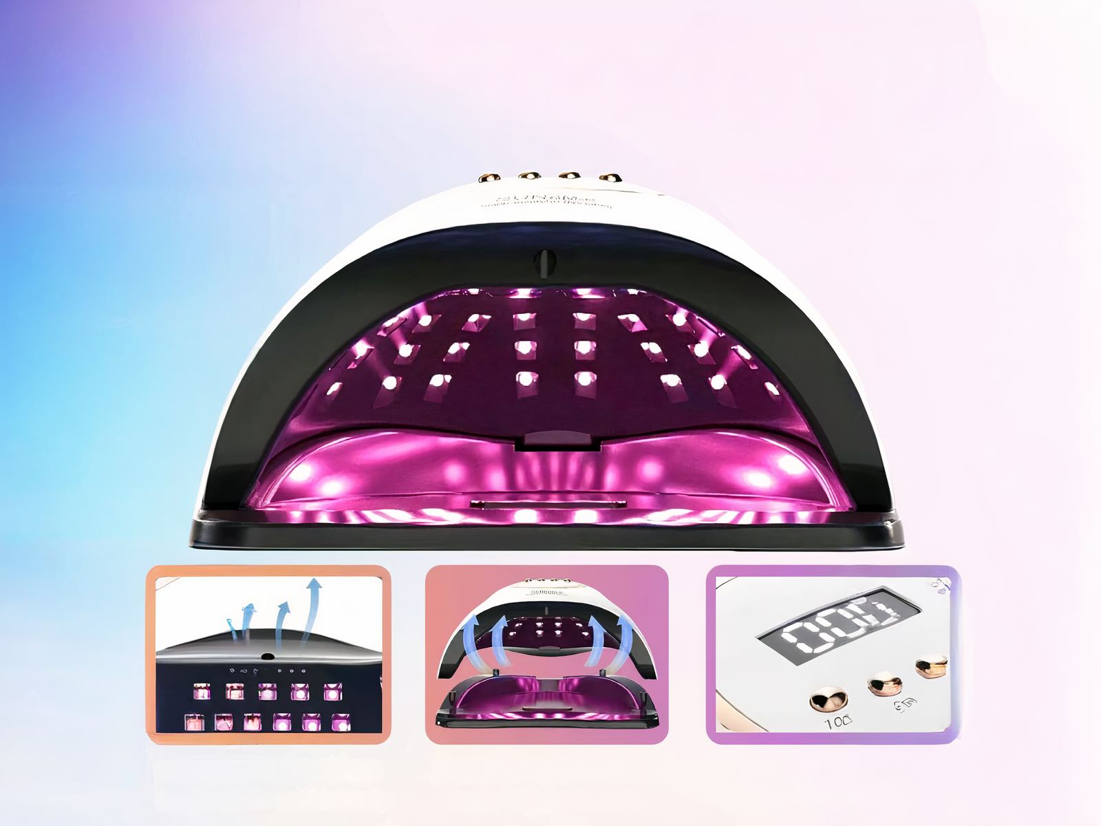 Lampe LED ongle UV lumière rose