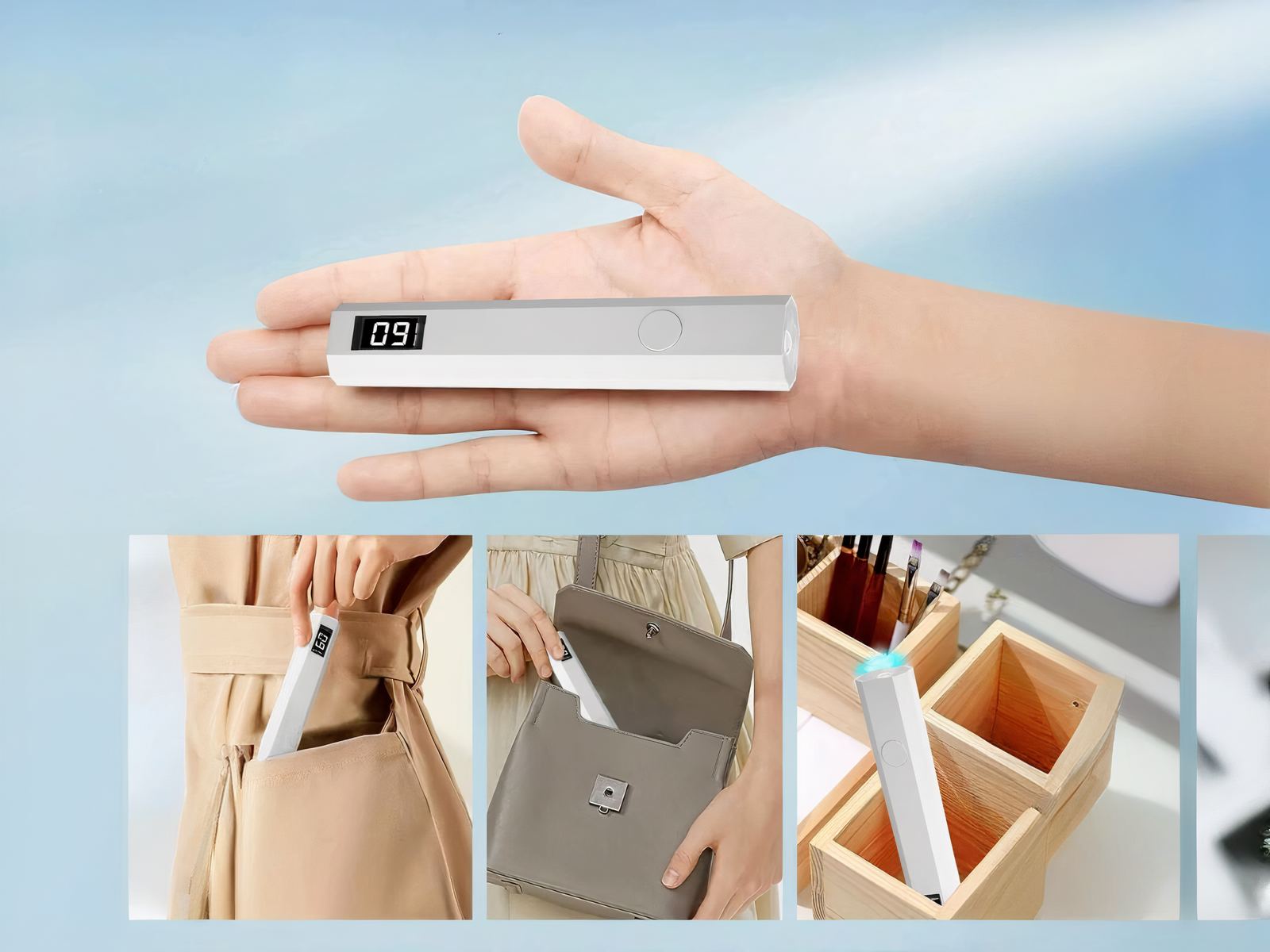 Lampe LED ongle UV mini rechargeable