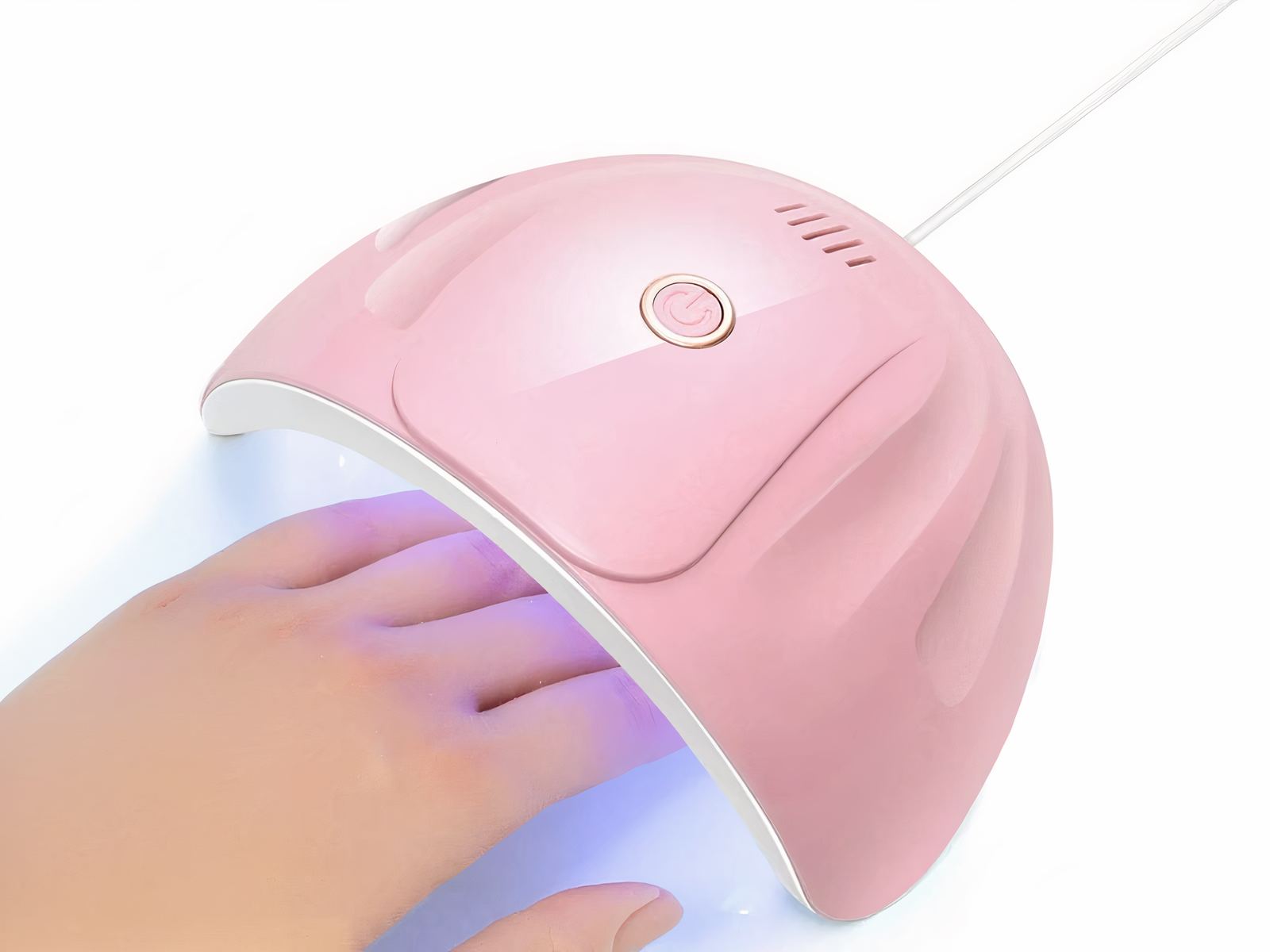 Lampe LED ongle UV rose design arrondi