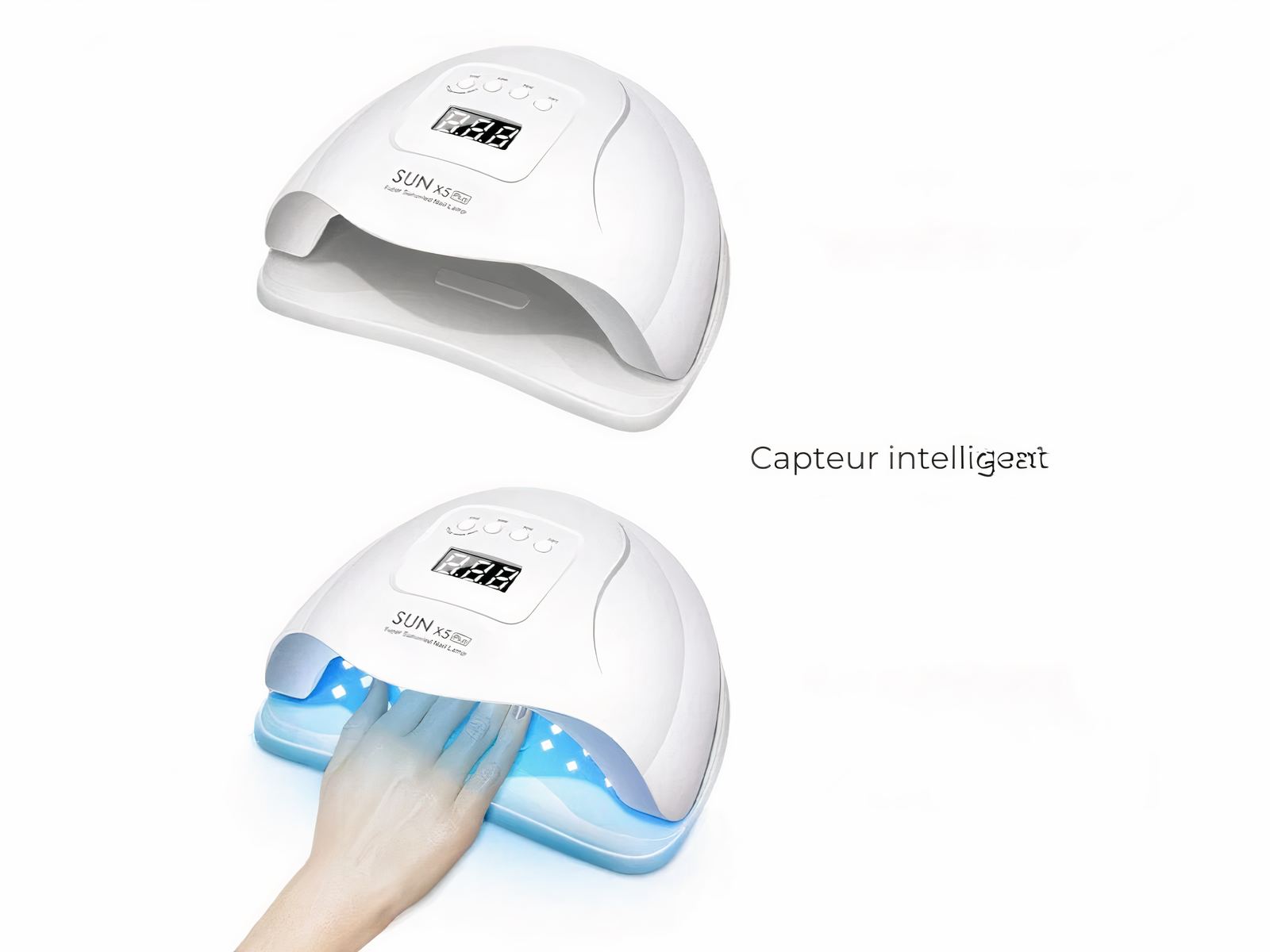 Lampe LED ongle UV tous types de vernis