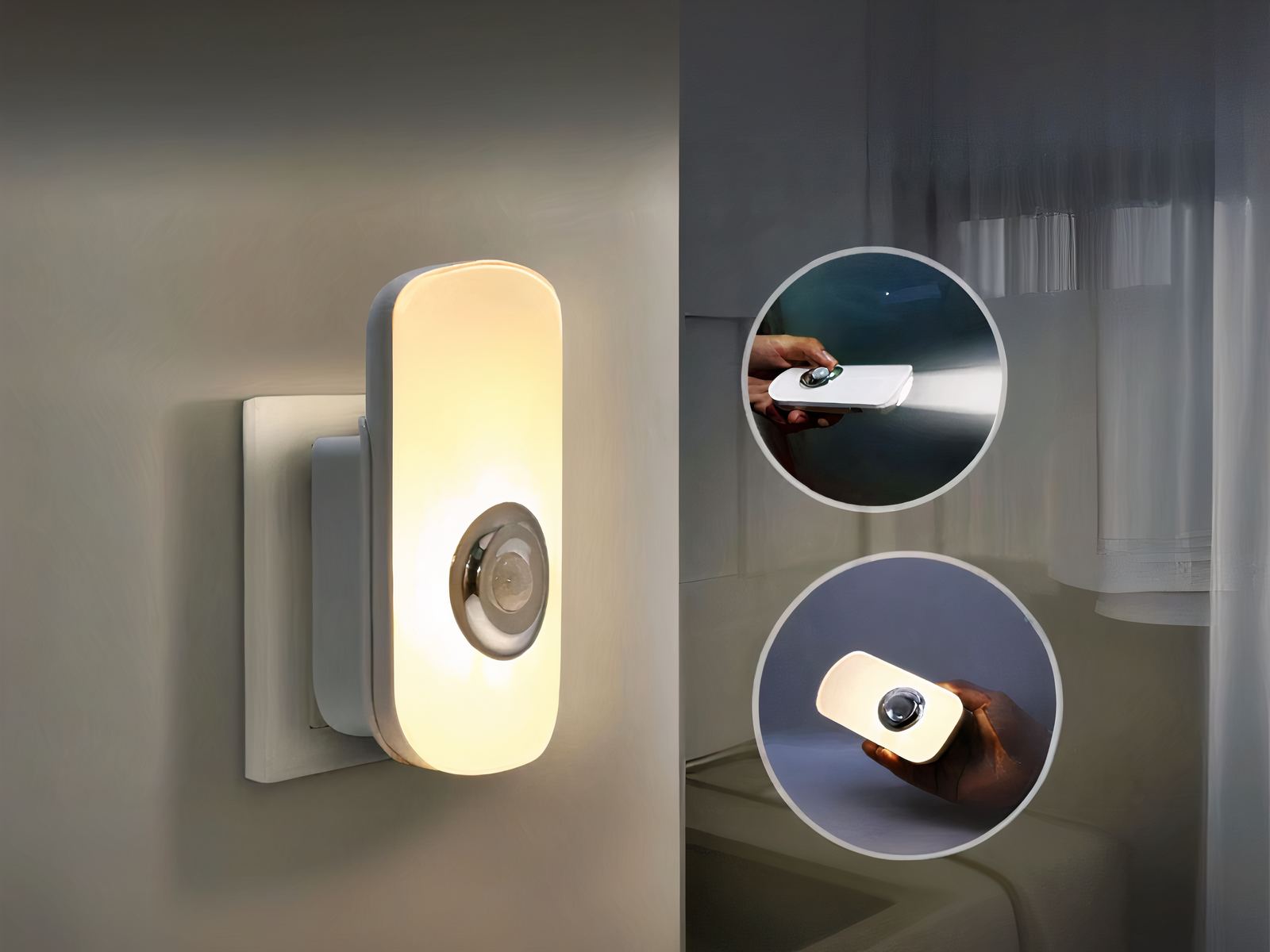 Lampe LED rechargeable design avec détecteur