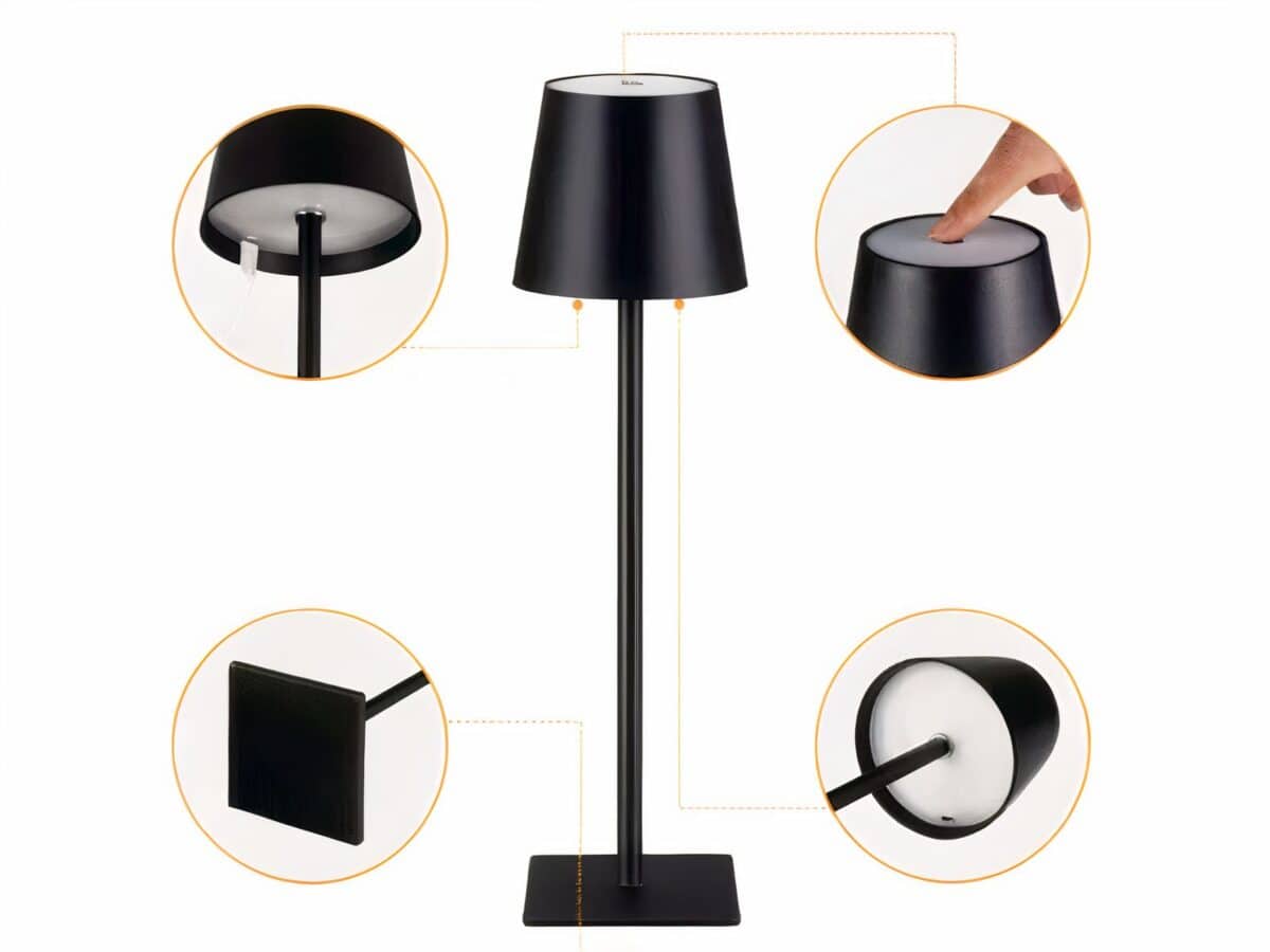 Lampe LED rechargeable style lampe de table moderne