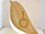 Lampe LED rechargeable style oiseau en bois