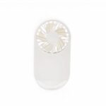 Lampe LED sans fil compacte avec ventilateur Lampe LED sans fil compacte avec ventilateur sur fond blanc