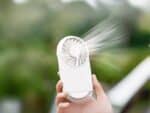 Lampe LED sans fil compacte avec ventilateur