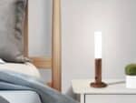 Lampe LED sans fil effet bois avec détecteur