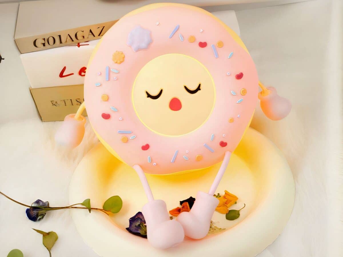 Lampe LED sans fil style veilleuse donut