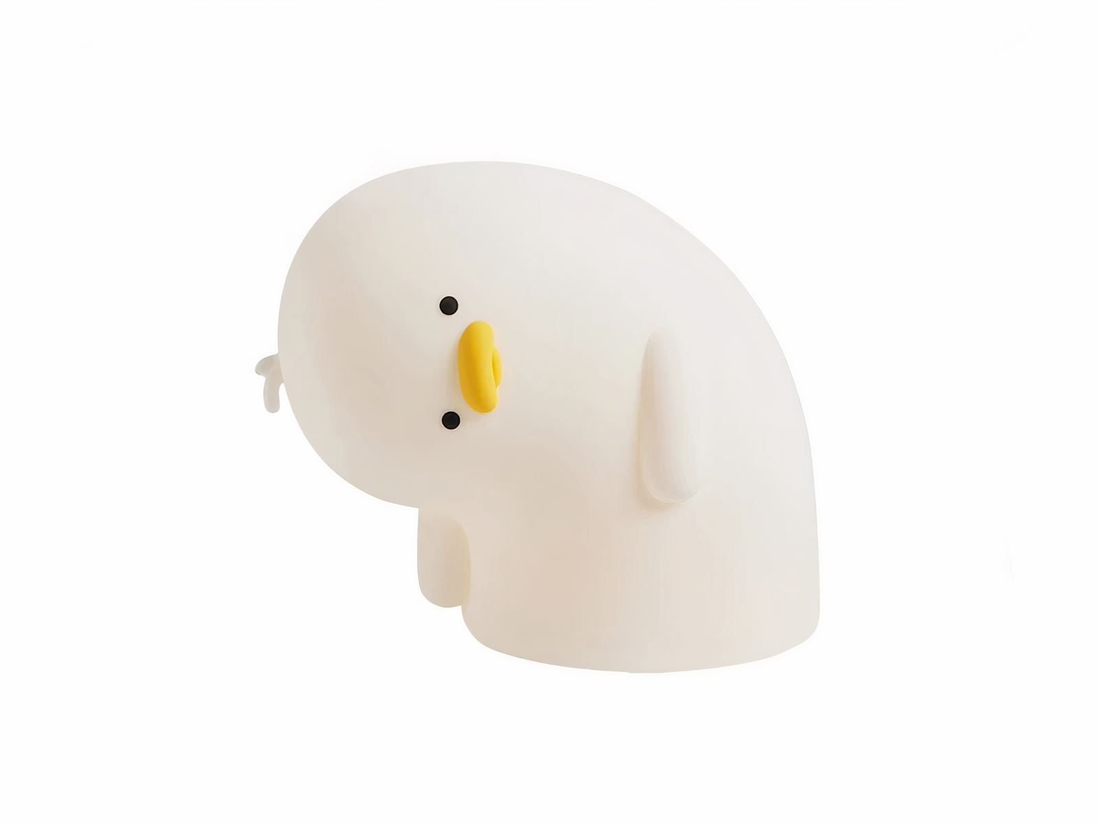 Lampe LED sans fil veilleuse canard amusant sur fond blanc