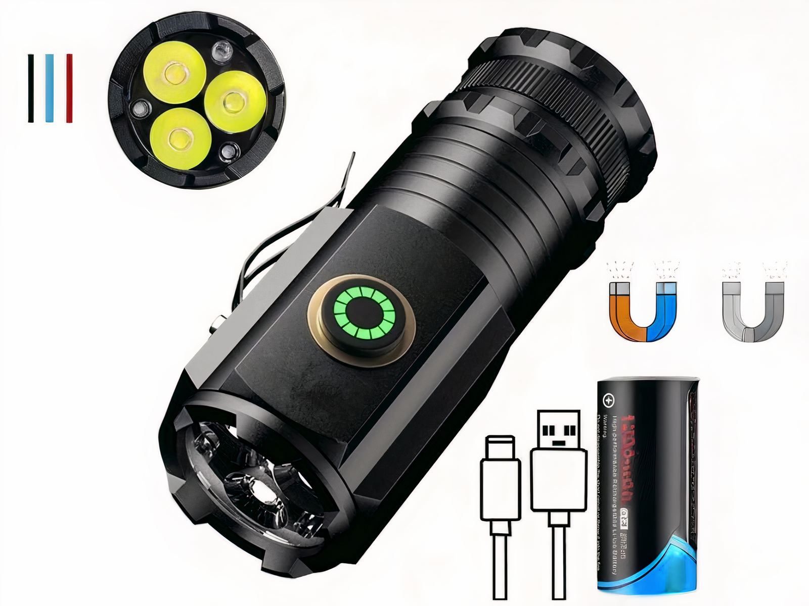 Lampe torche LED pratique petit format