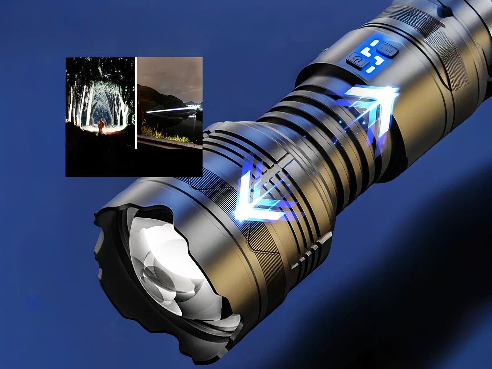 Lampe torche LED puissante et légère