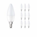 Lot 10 ampoules LED E14 Lot 10 ampoules LED E14 sur fond blanc