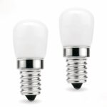 Lot 2 ampoules LED E14 petit format Lot 2 ampoule LED E14 petit format sur fond blanc.
