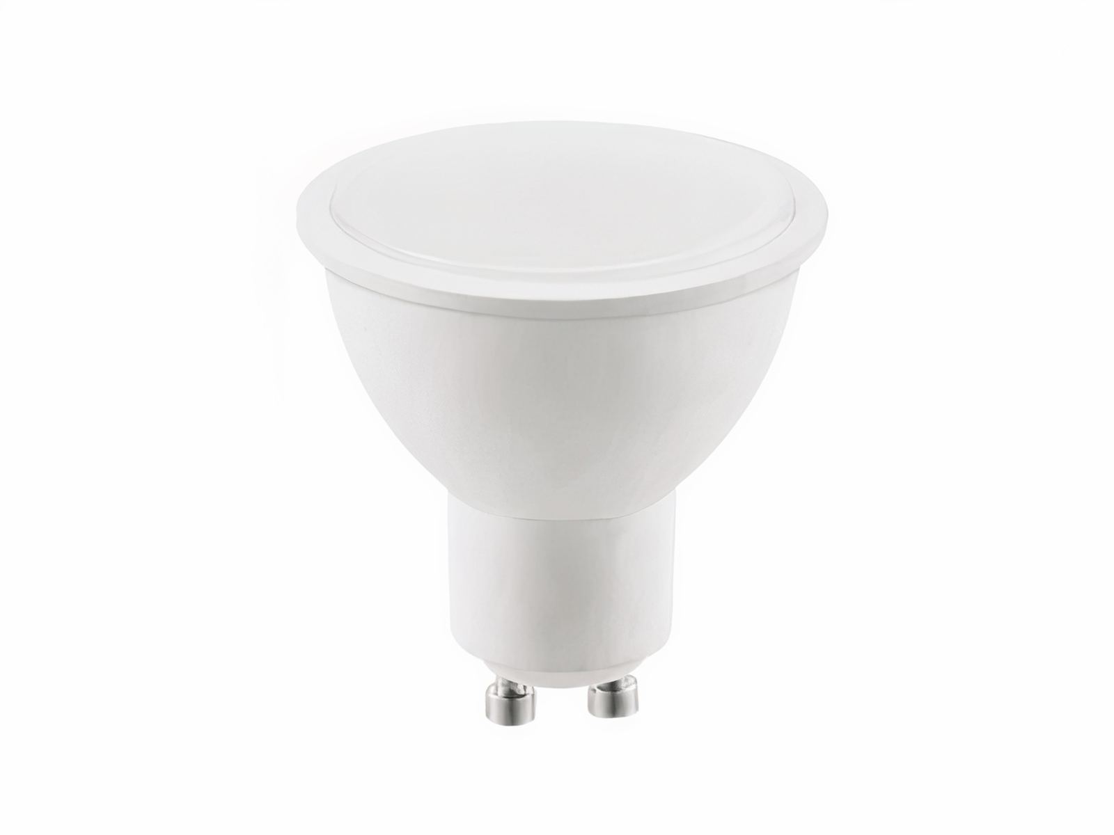 Lot de cinq ampoules LED GU10 à large angle d'éclairage sur fond blanc