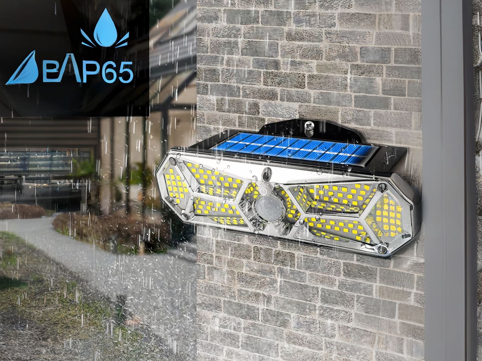 Lot de deux projecteurs extérieur LED avec détecteur précis à haute luminosité Lot de deux projecteurs extérieur LED avec détecteur précis à haute luminosité