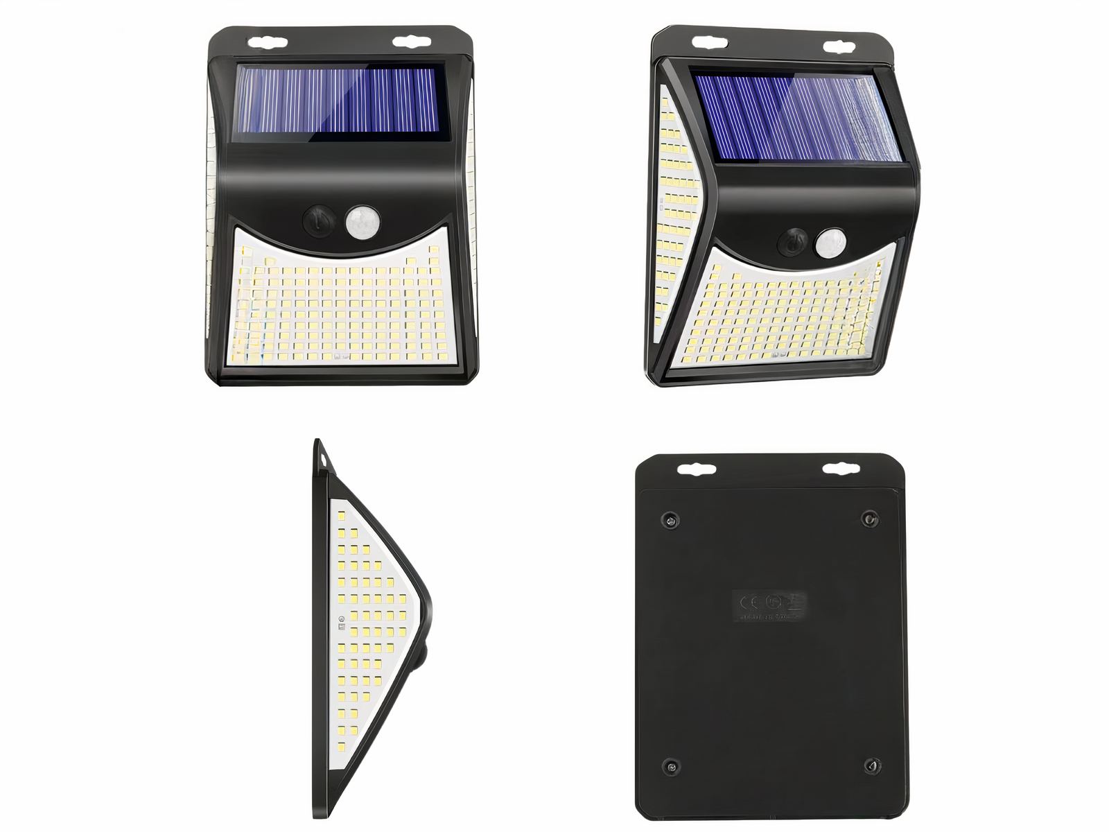 Lot de quatre projecteurs extérieur LED puissant avec détecteur de mouvement