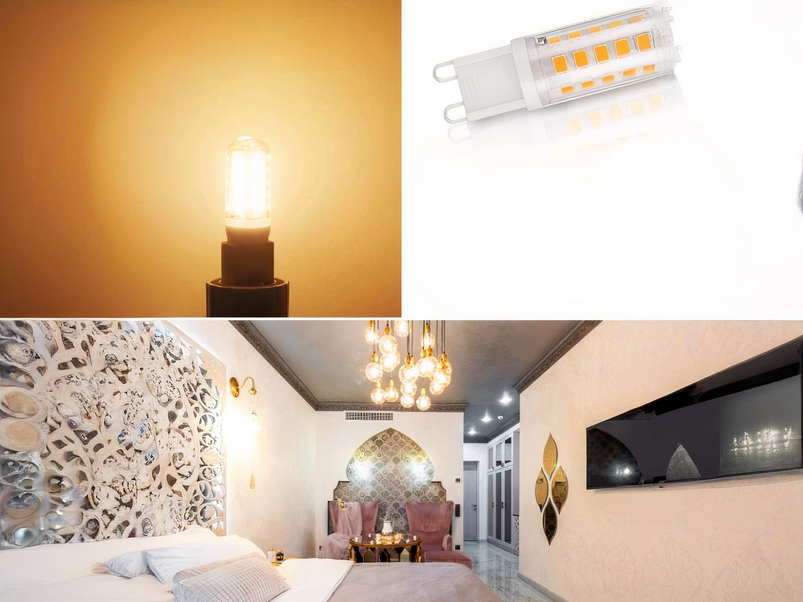 Lot de six ampoules LED G9 pour ambiance accueillante