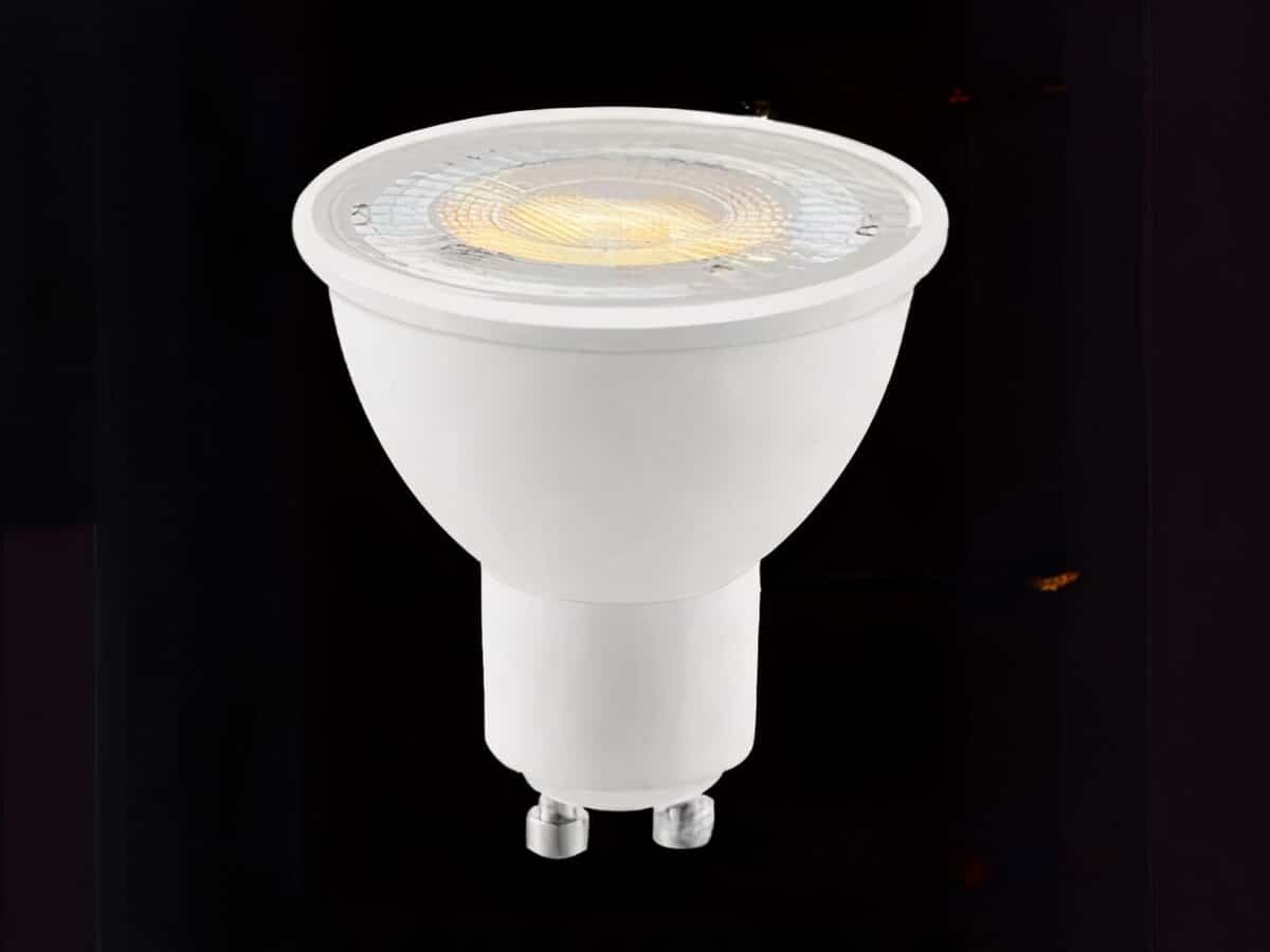 Lot de trois ampoules LED GU10 à tête ronde