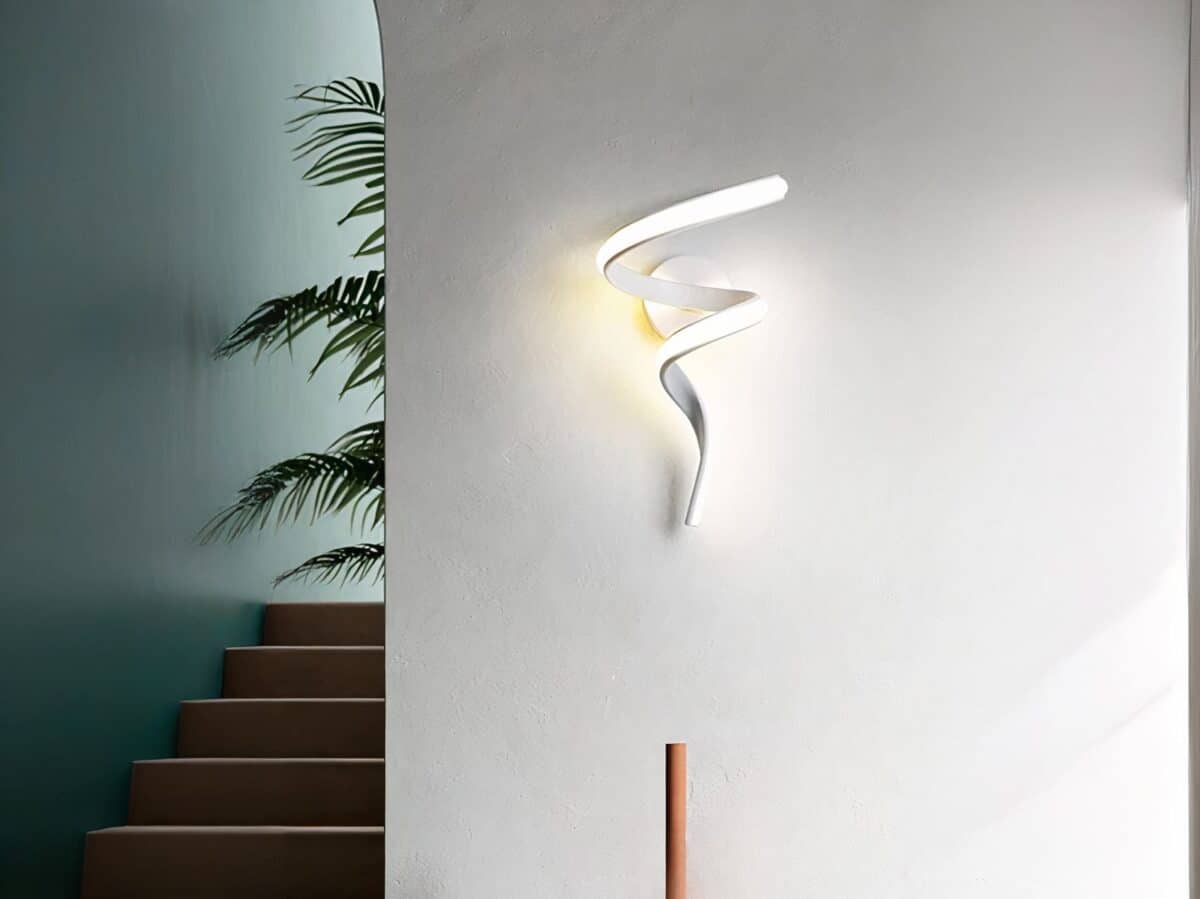Luminaire LED mural blanc chic et élégant