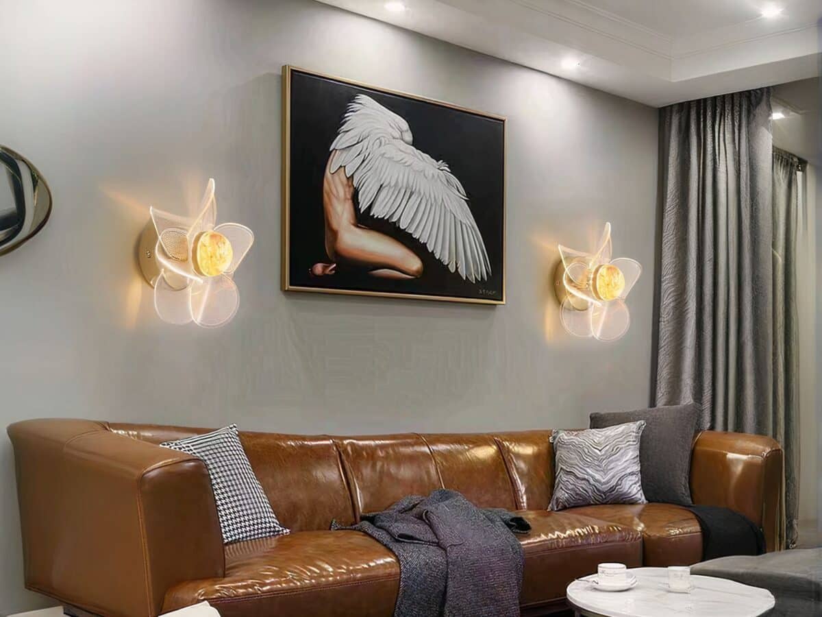 Luminaire LED mural élégant au style luxueux