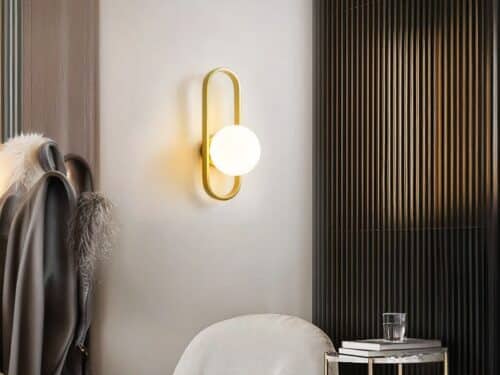 Luminaire LED mural moderne en acier durable