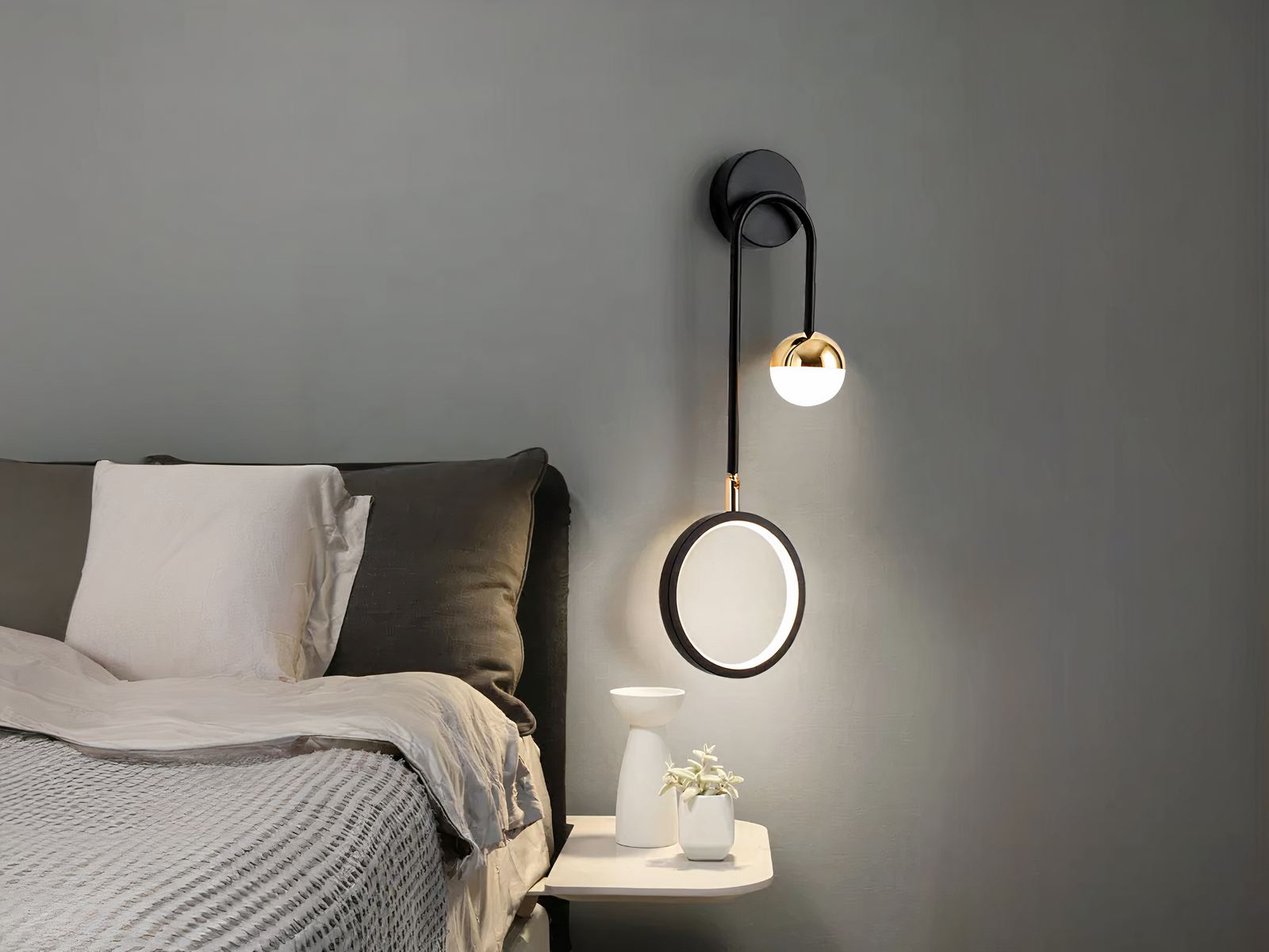 Luminaire LED mural moderne et décoratif