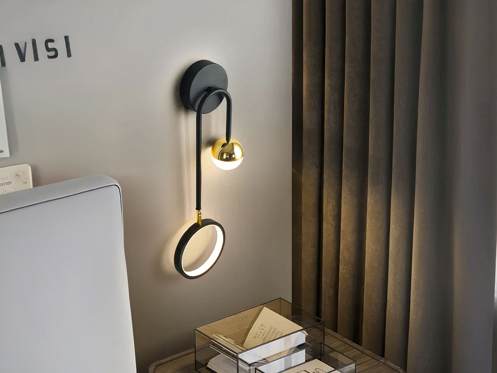 Luminaire LED mural moderne et décoratif