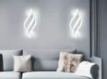 Luminaire LED mural moderne et design en spirale