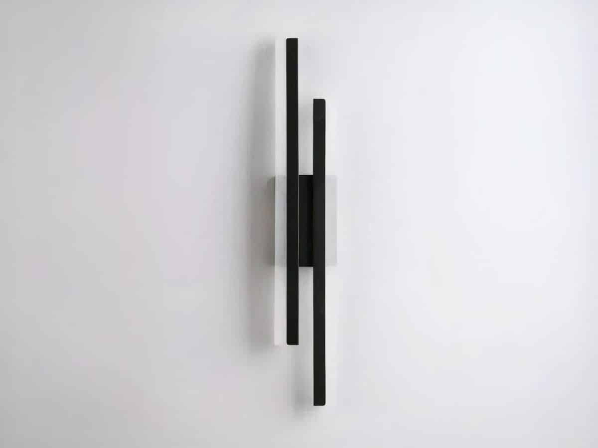 Luminaire LED mural noir décorative et minimaliste