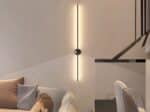 Luminaire LED mural noir élégant et épuré