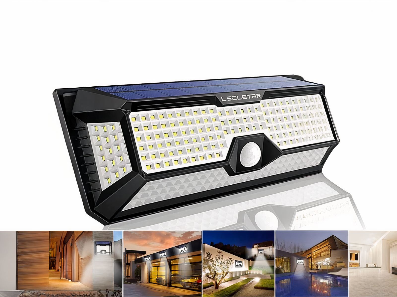 Projecteur extérieur LED avec détecteur de mouvement imperméable et pratique
