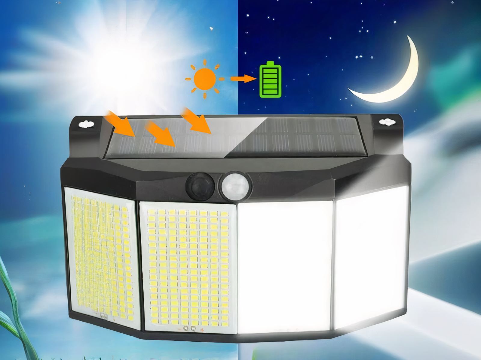 Projecteur extérieur LED avec détecteur fiable et efficace