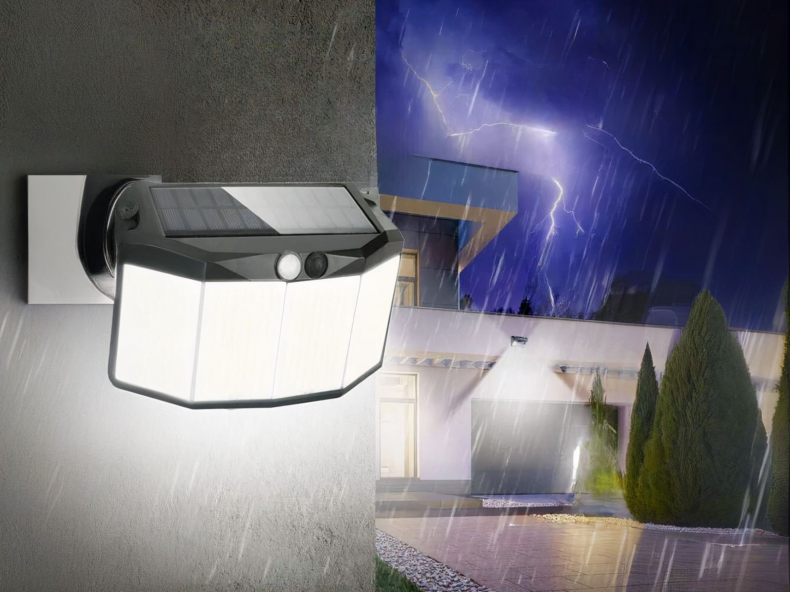 Projecteur extérieur LED avec détecteur fiable et efficace