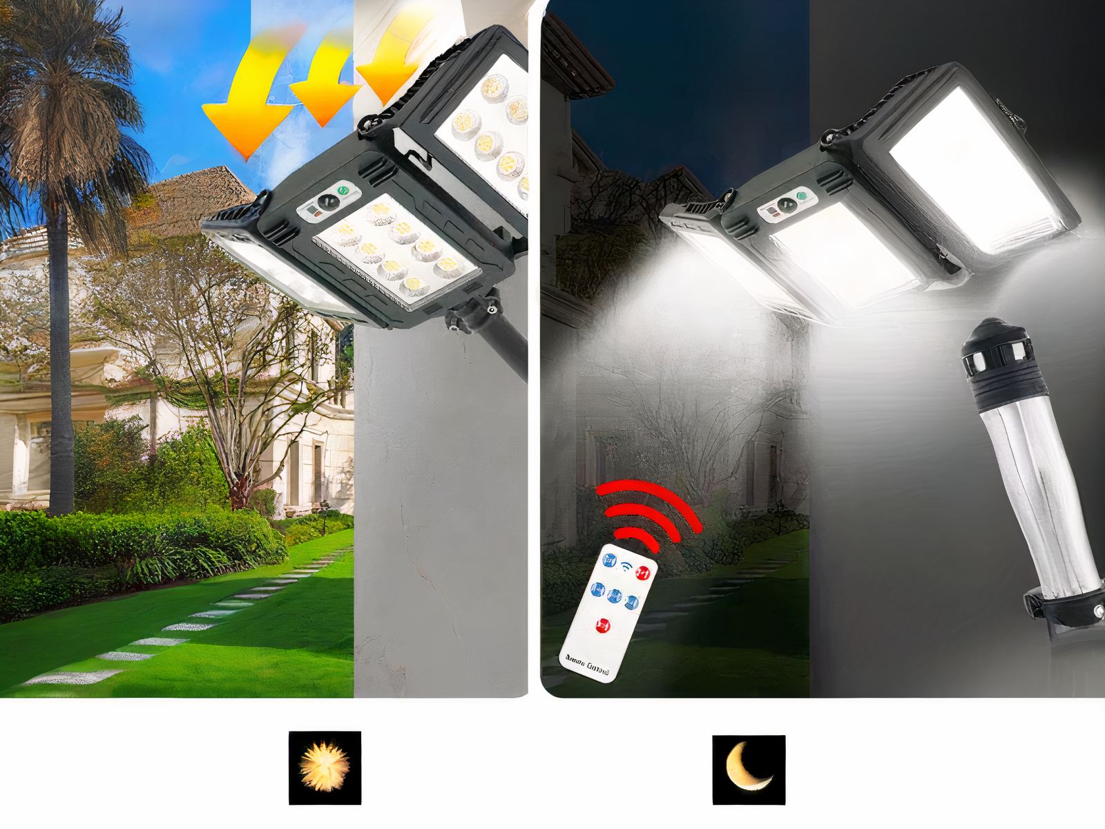 Projecteur extérieur LED puissant et étanche au design élégant