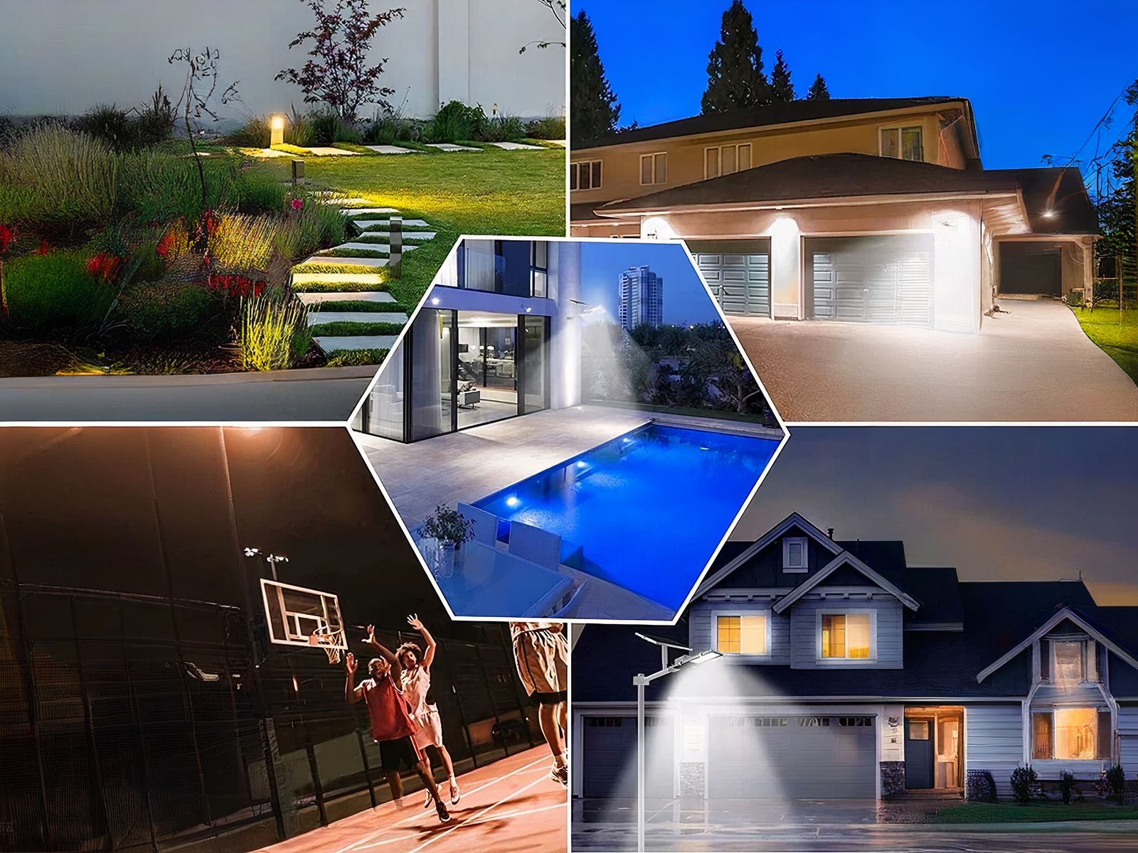 Projecteur extérieur LED puissant et pratique pour jardin