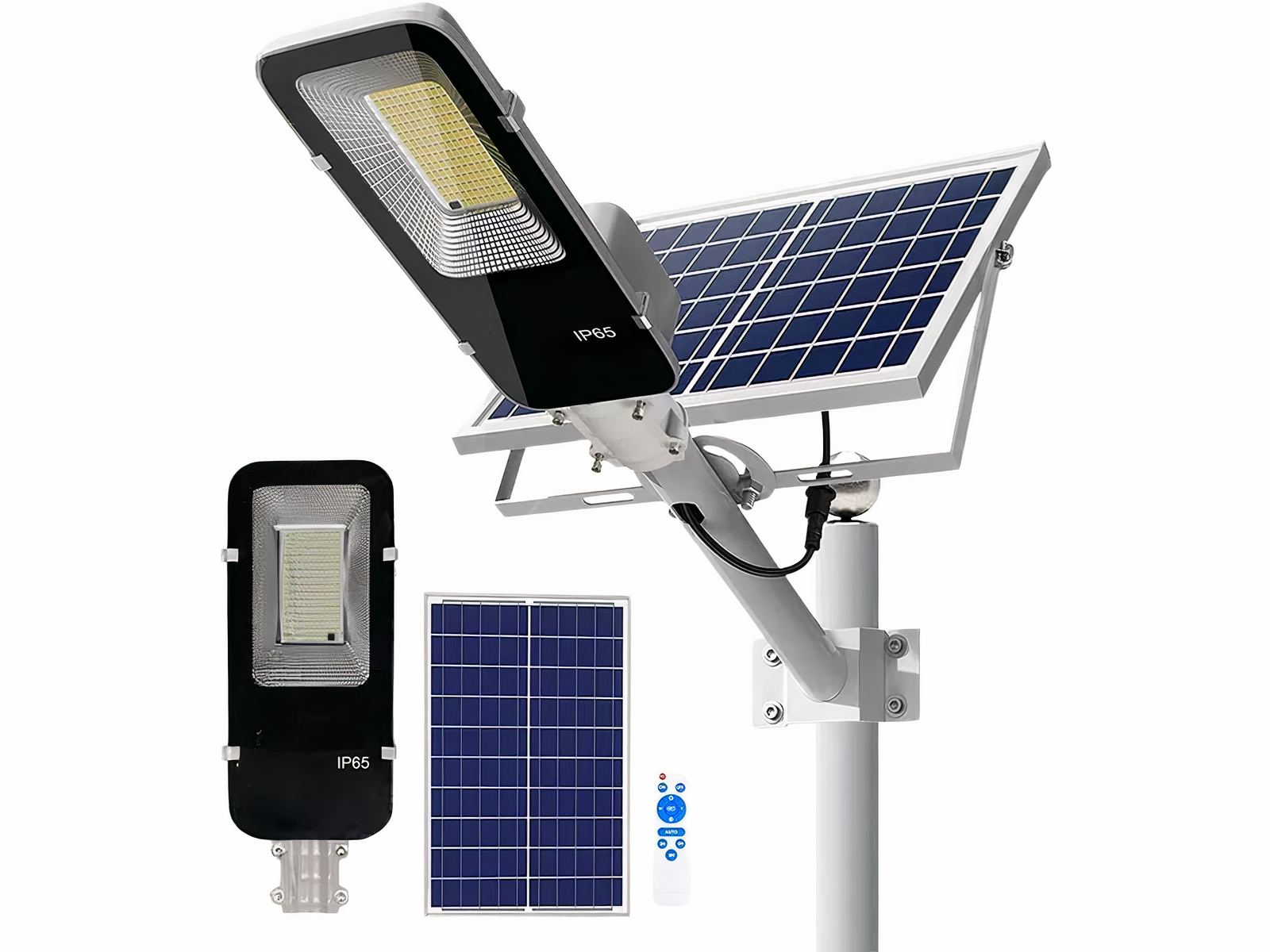 Projecteur extérieur LED puissant et pratique pour jardin sur fond blanc