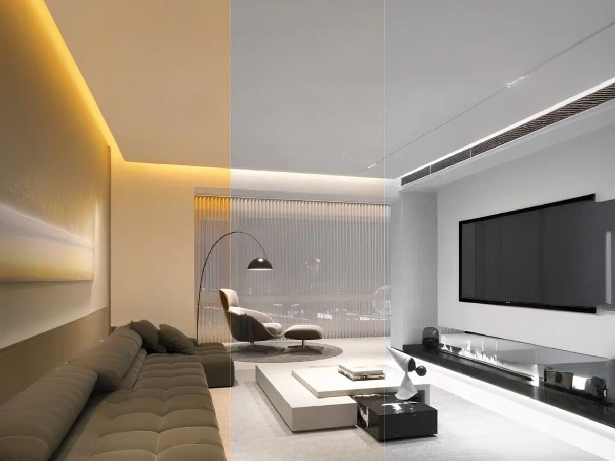 Ruban led 12v design lumière ajustable