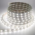 Ruban LED 220V adaptable et polyvalent Ruban LED 220V adaptable et polyvalent enroulé et allumé