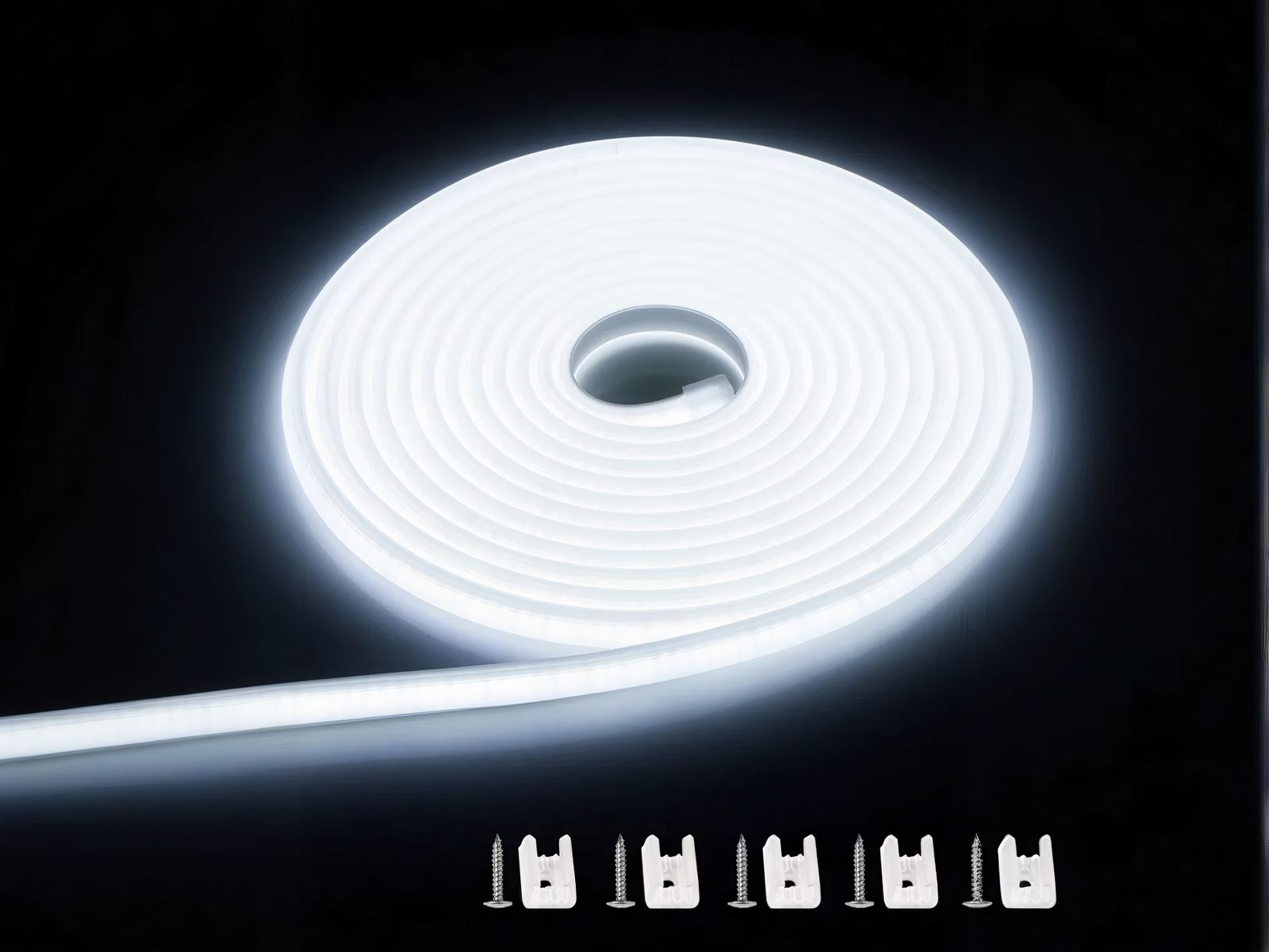 Ruban LED 220V robuste et résistant allumé